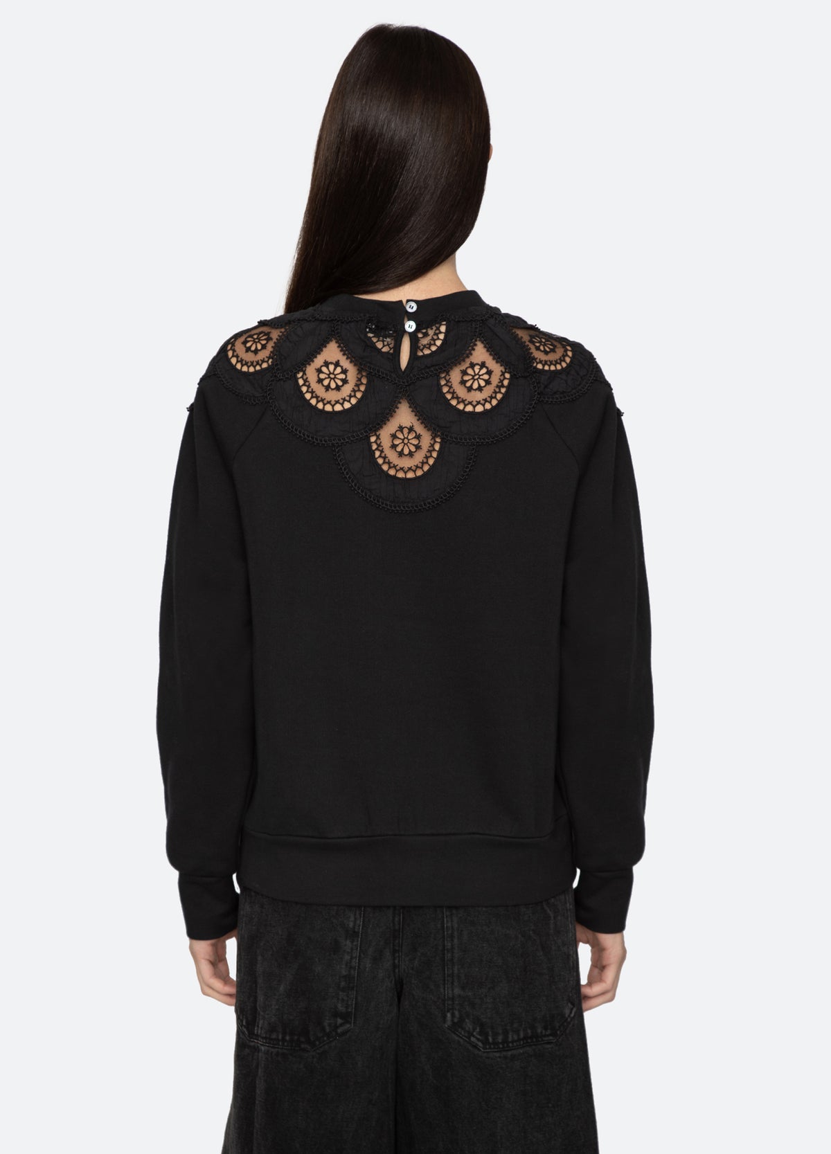 black-drea sweatshirt-back view - 2