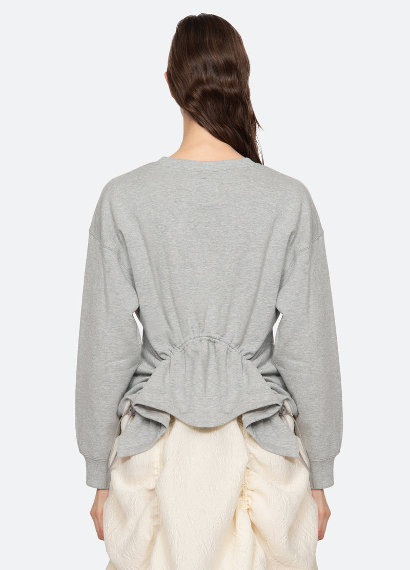 grey-elegi sweatshirt-back view - 3