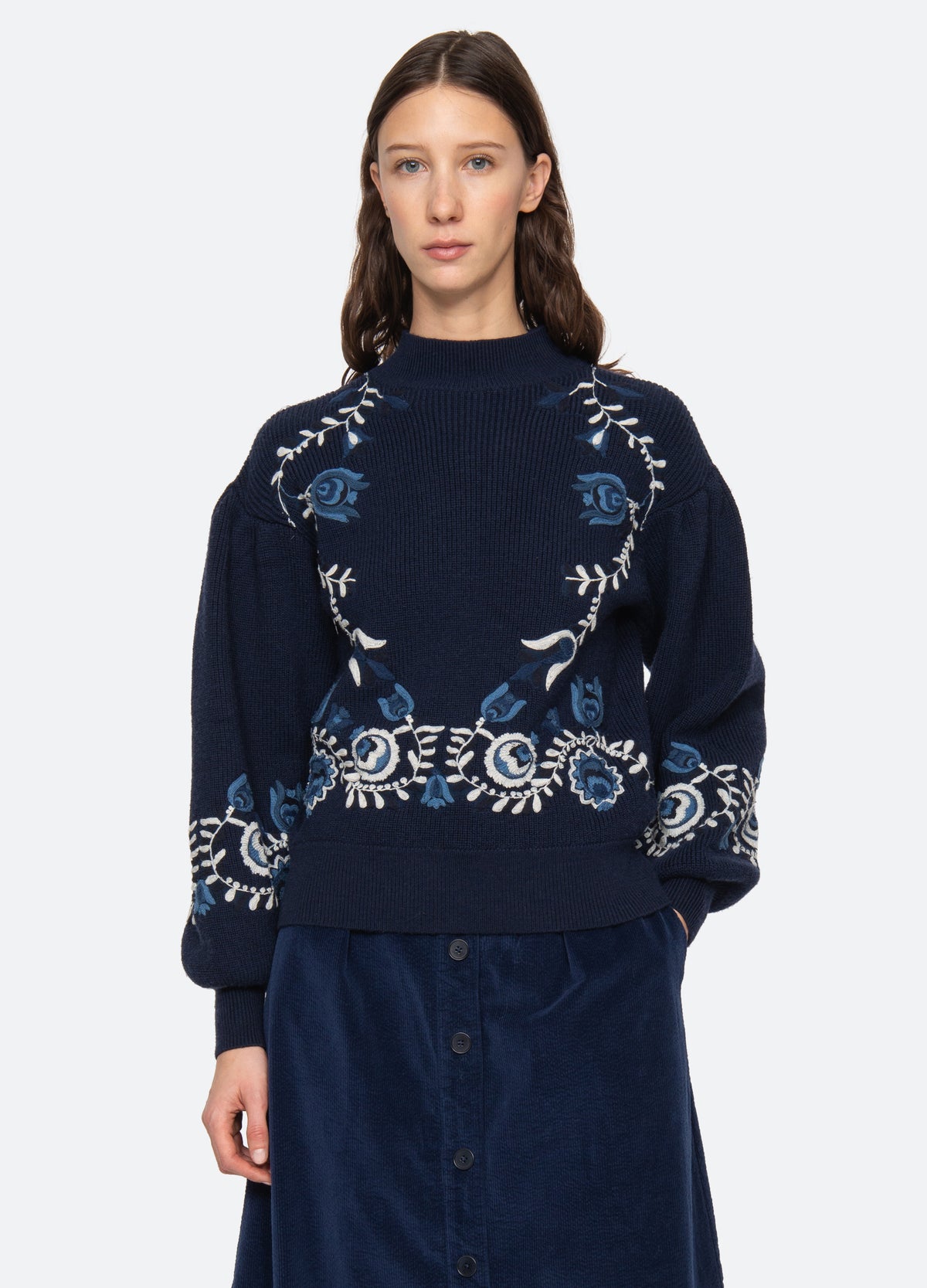 navy-inga sweater-feature view - 7