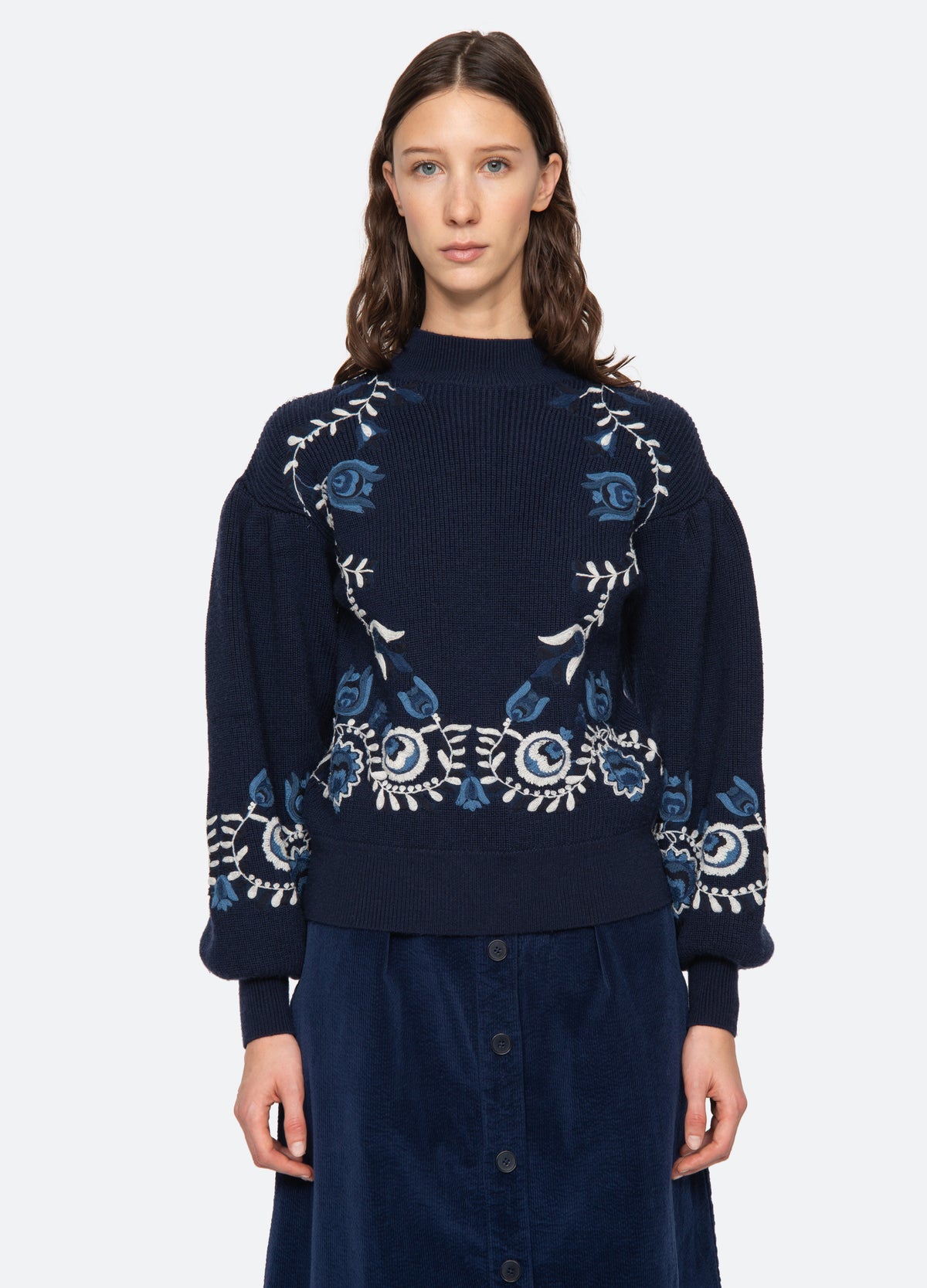 navy-inga sweater-front view - 6