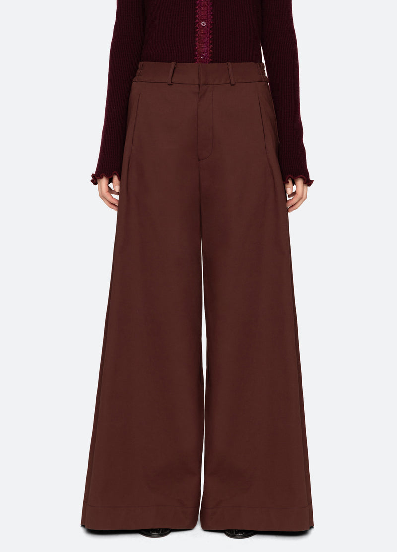 burgundy-kerith pants-front view - 7