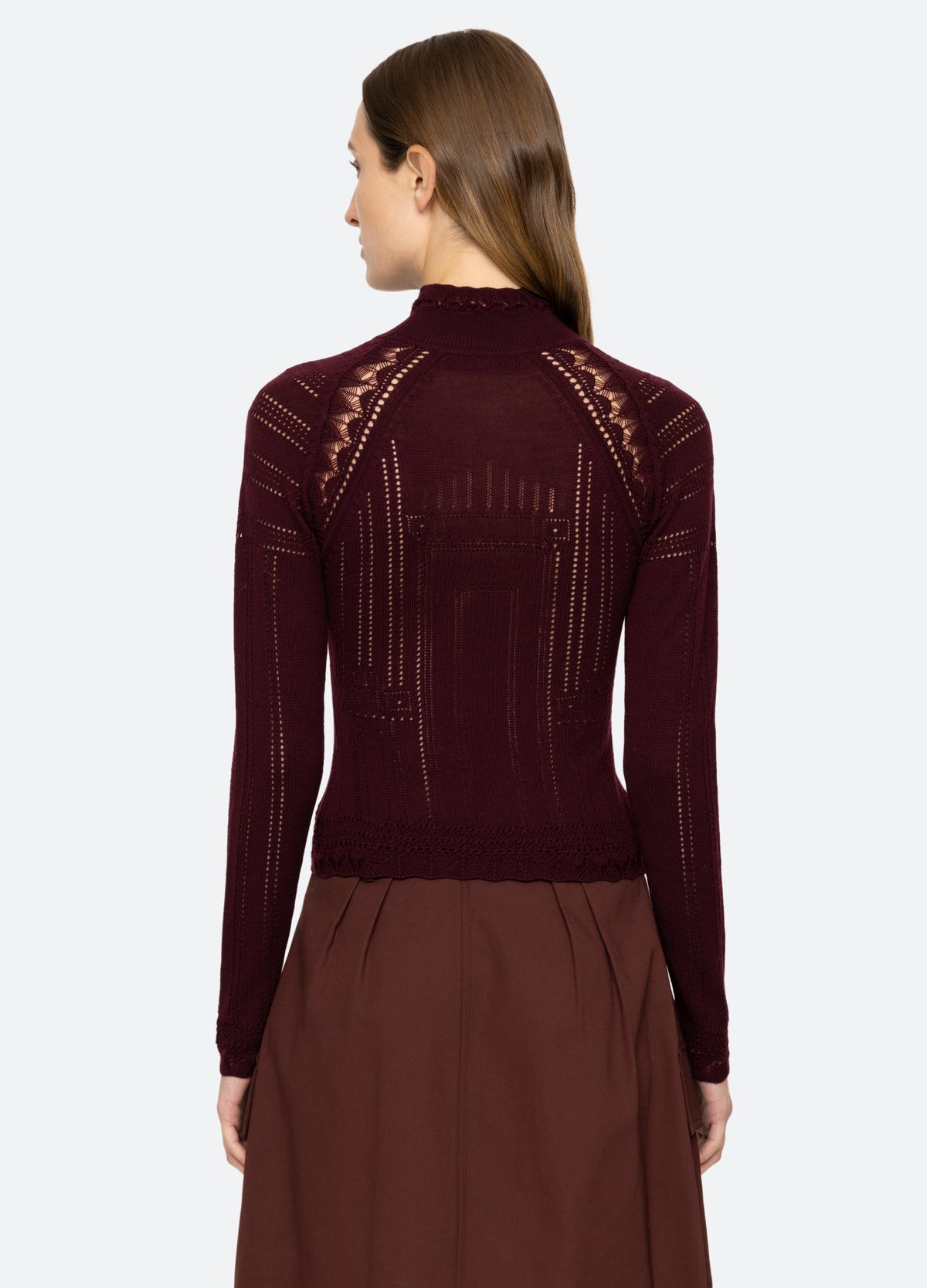 burgundy-paxton turtleneck-back view - 2