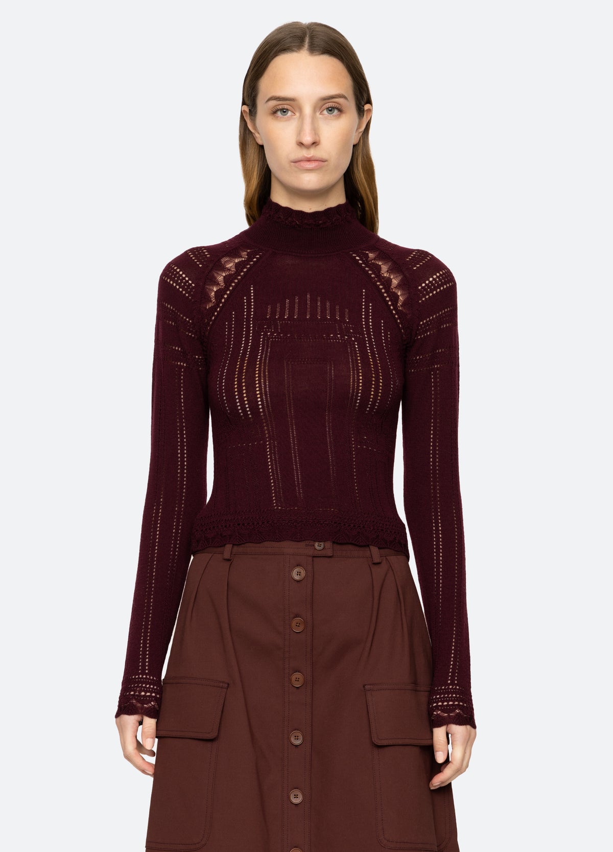 burgundy-paxton turtleneck-front view