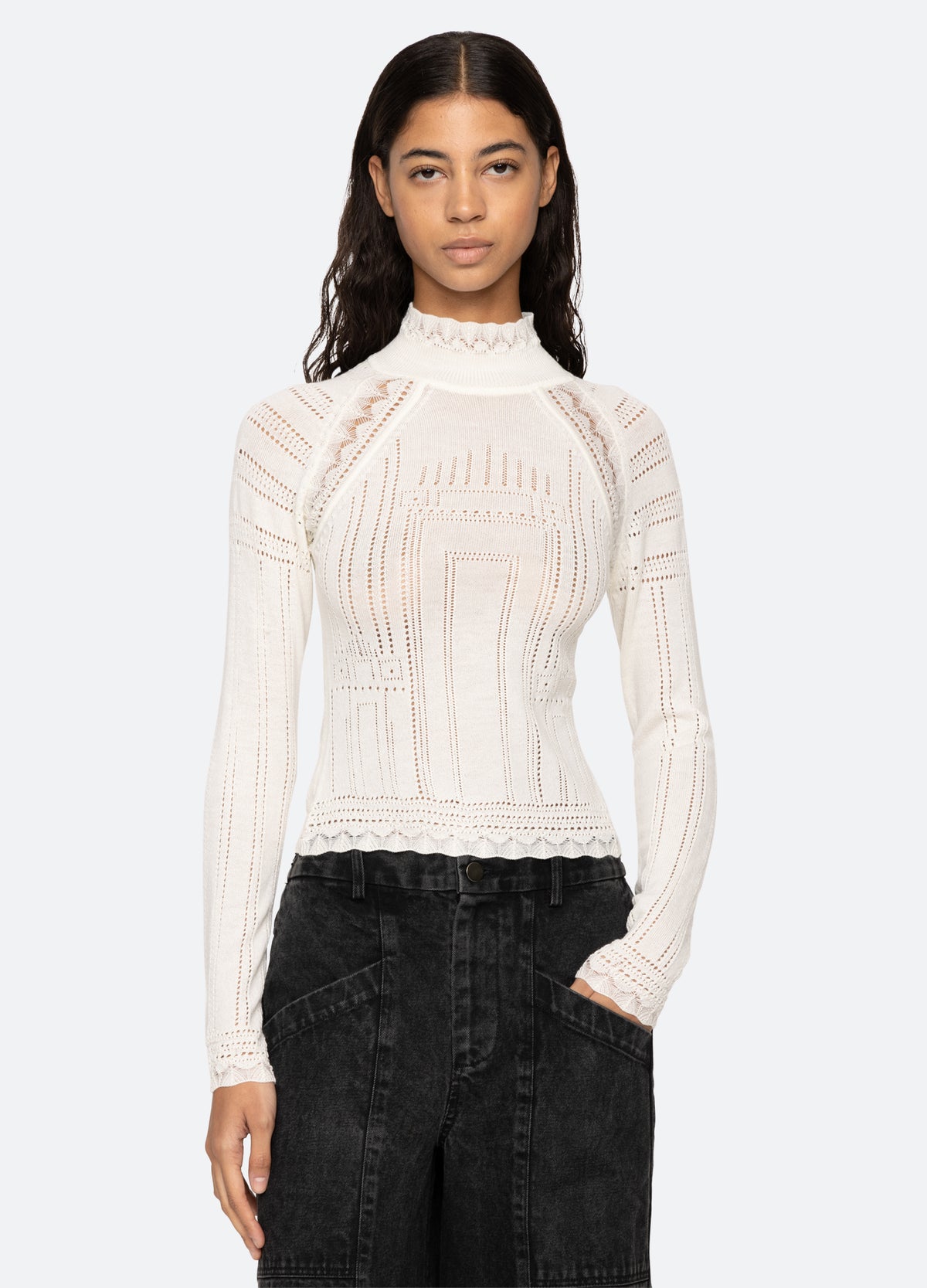 cream-paxton turtleneck-front view - 7