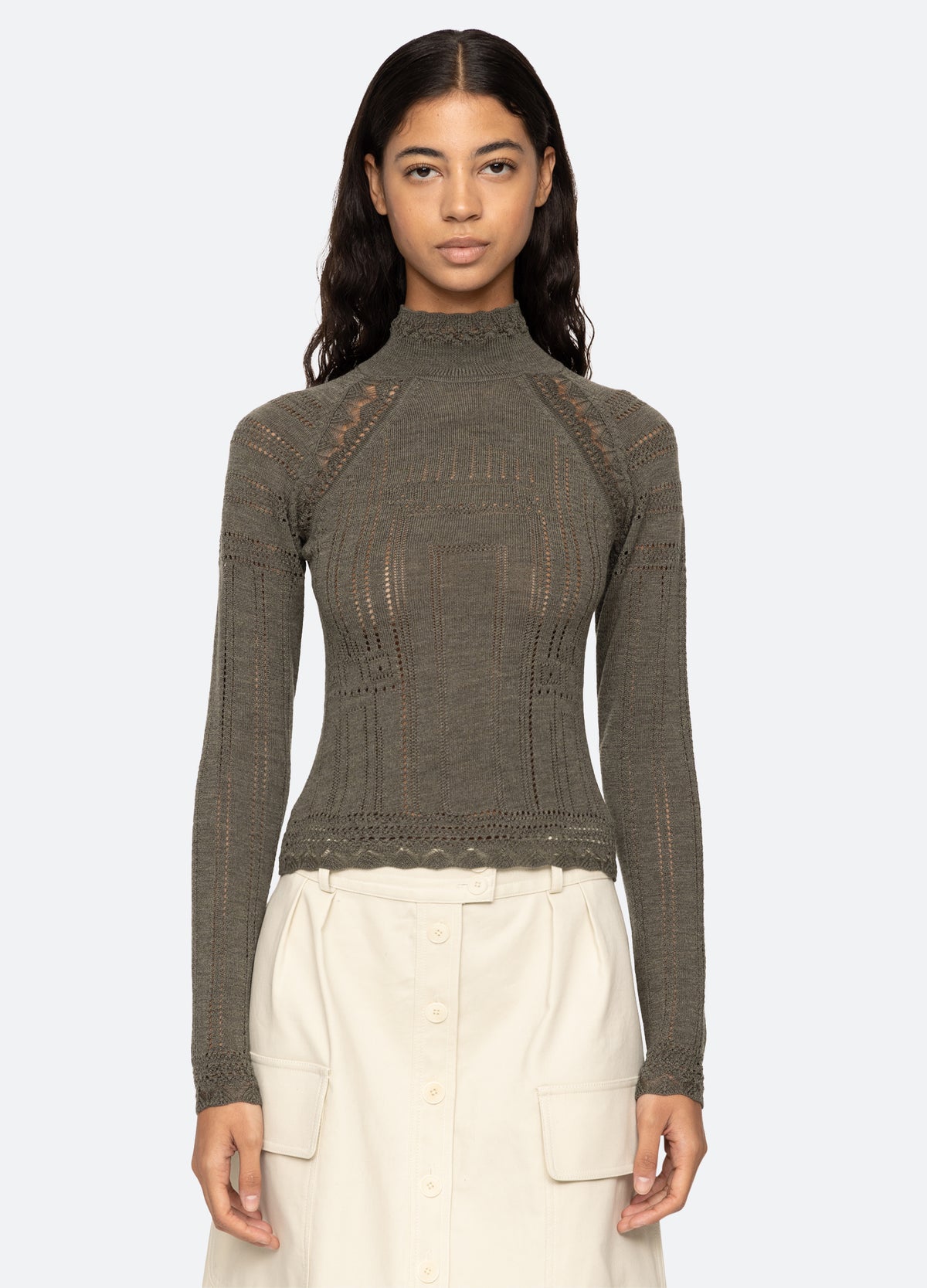 olive-paxton turtleneck-front view - 15