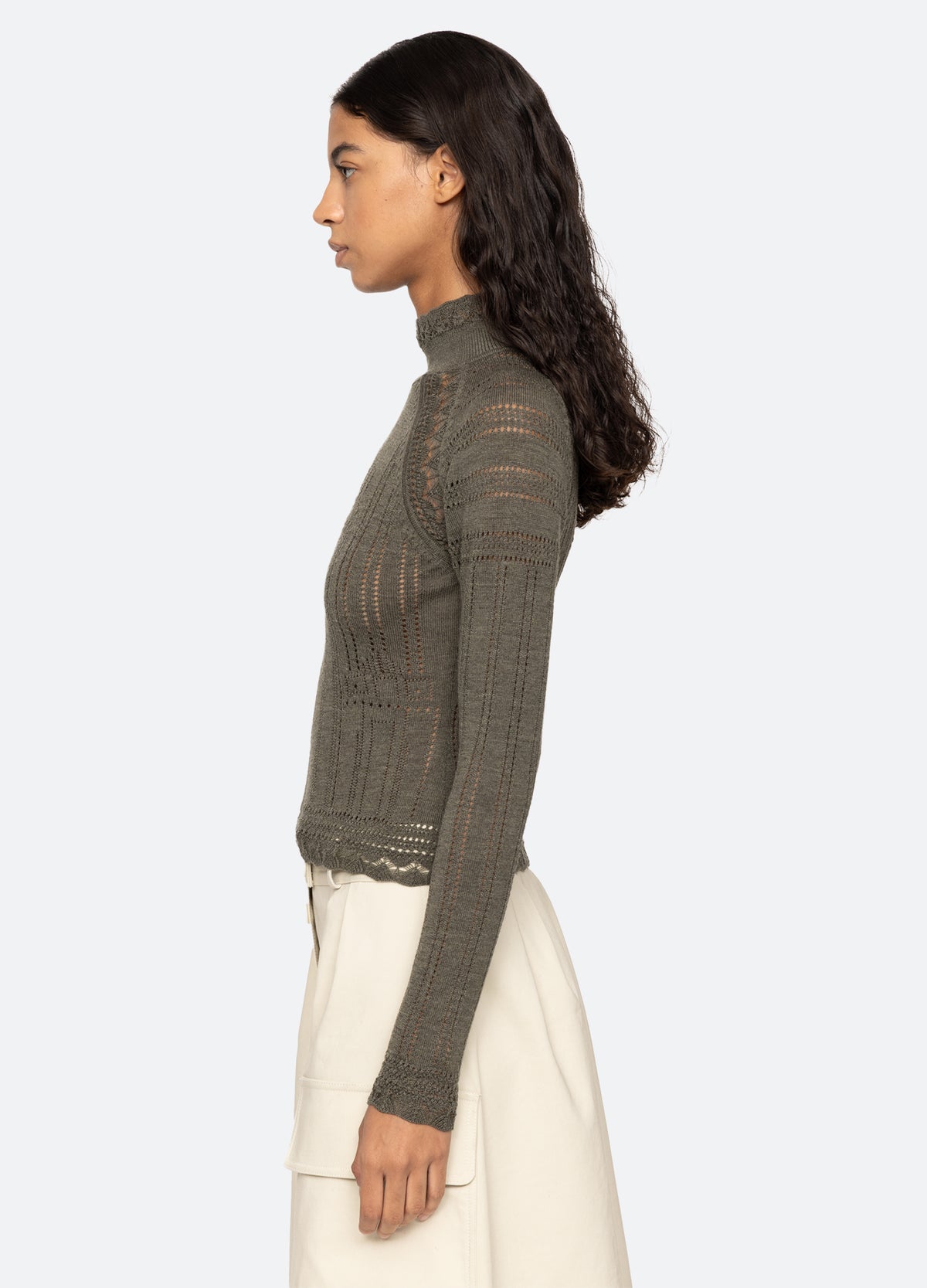 olive-paxton turtleneck-side view - 17