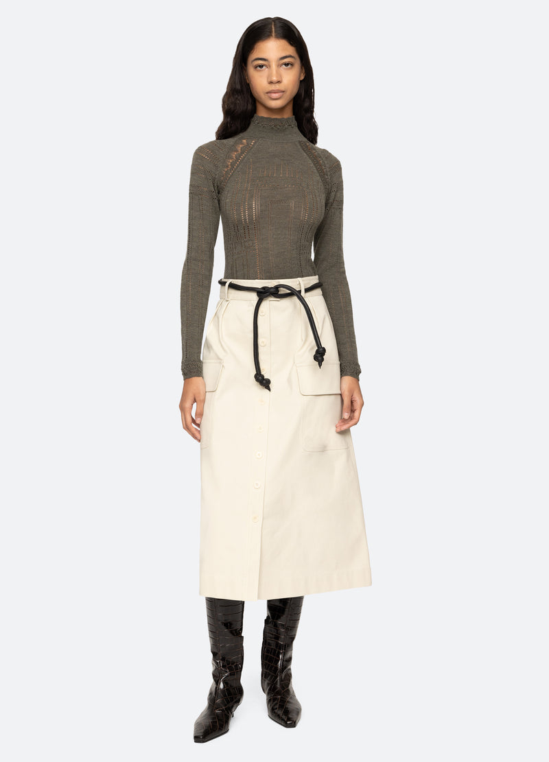 olive-paxton turtleneck-full body view - 20