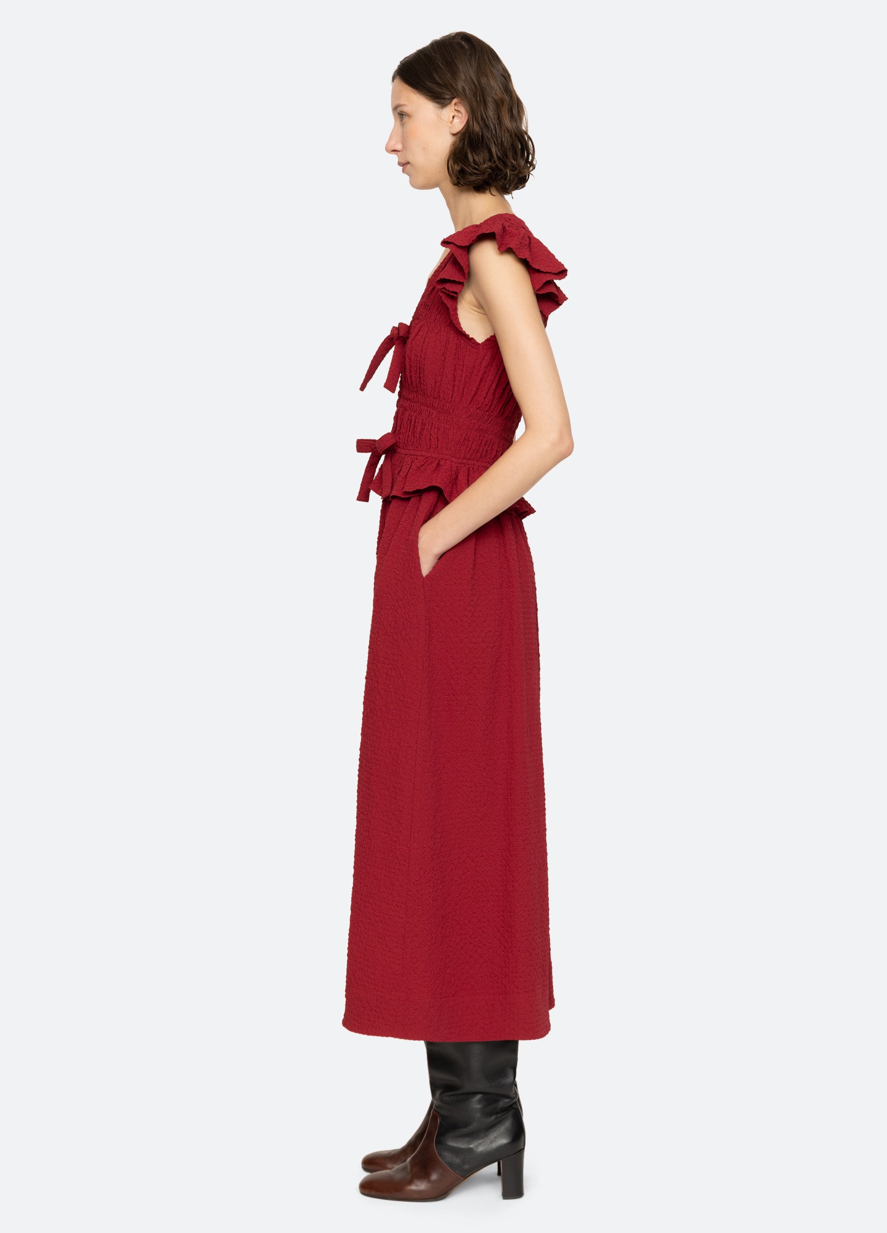 Seya - Crocheted Ribbed-Knit Maxi Dress - Sun Yellow – Nanushka