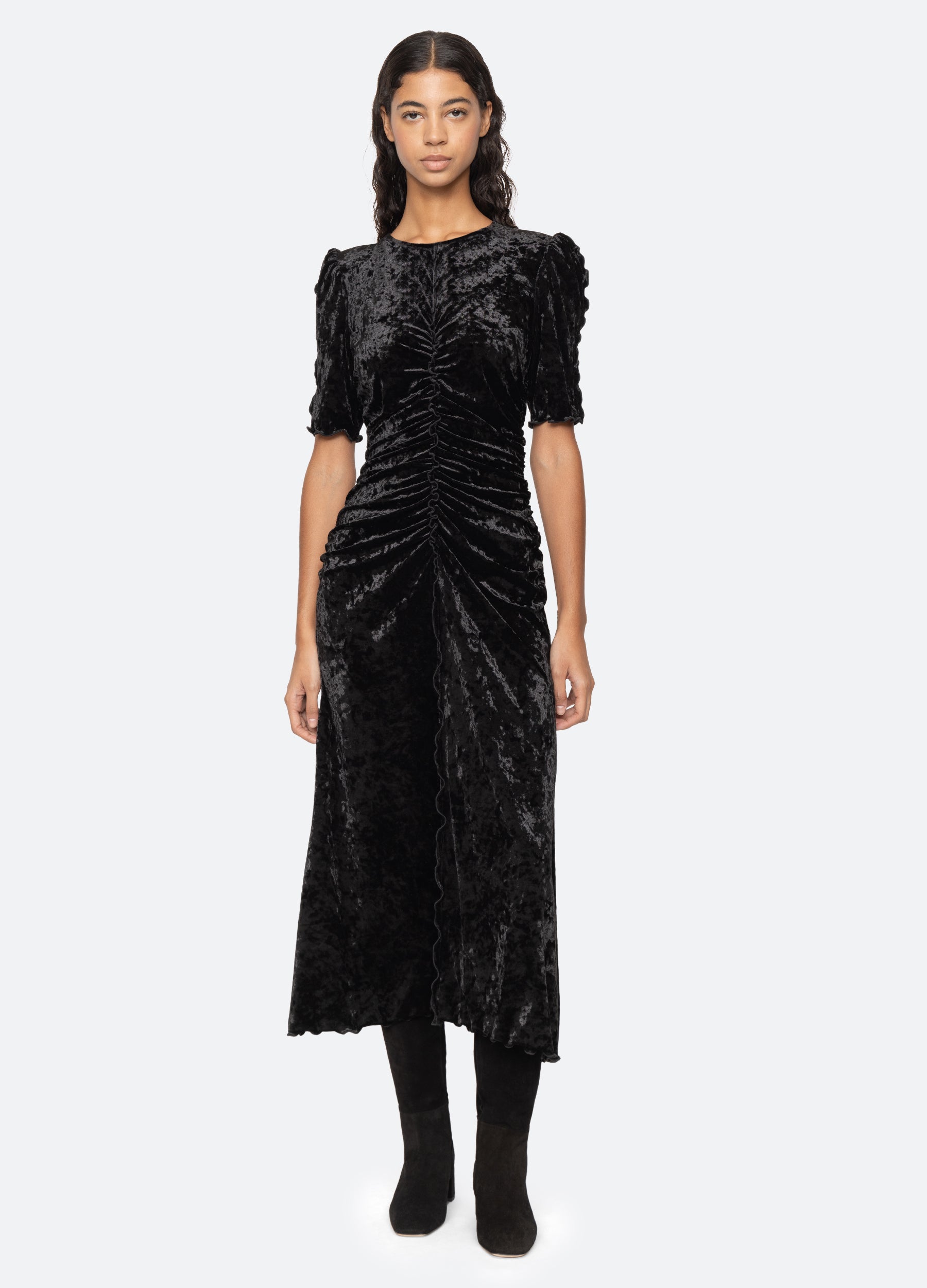 Sea New york valerie velvet dress midi authentic