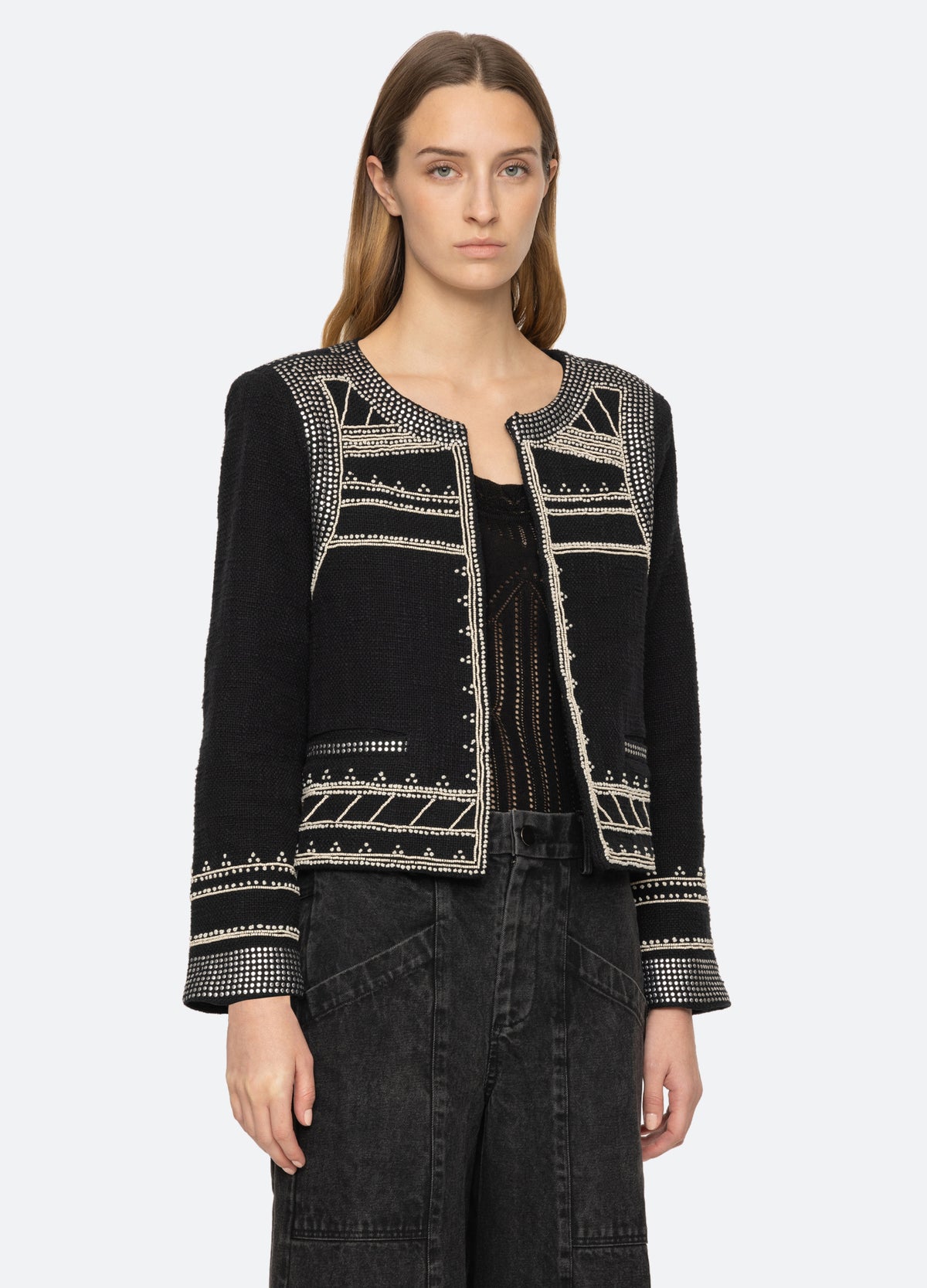 black-millie jacket-three quarter view - 4