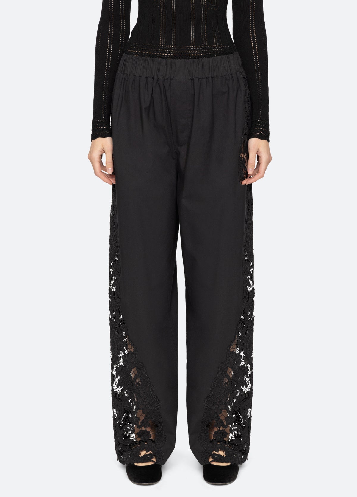 black-sabine pants-front view