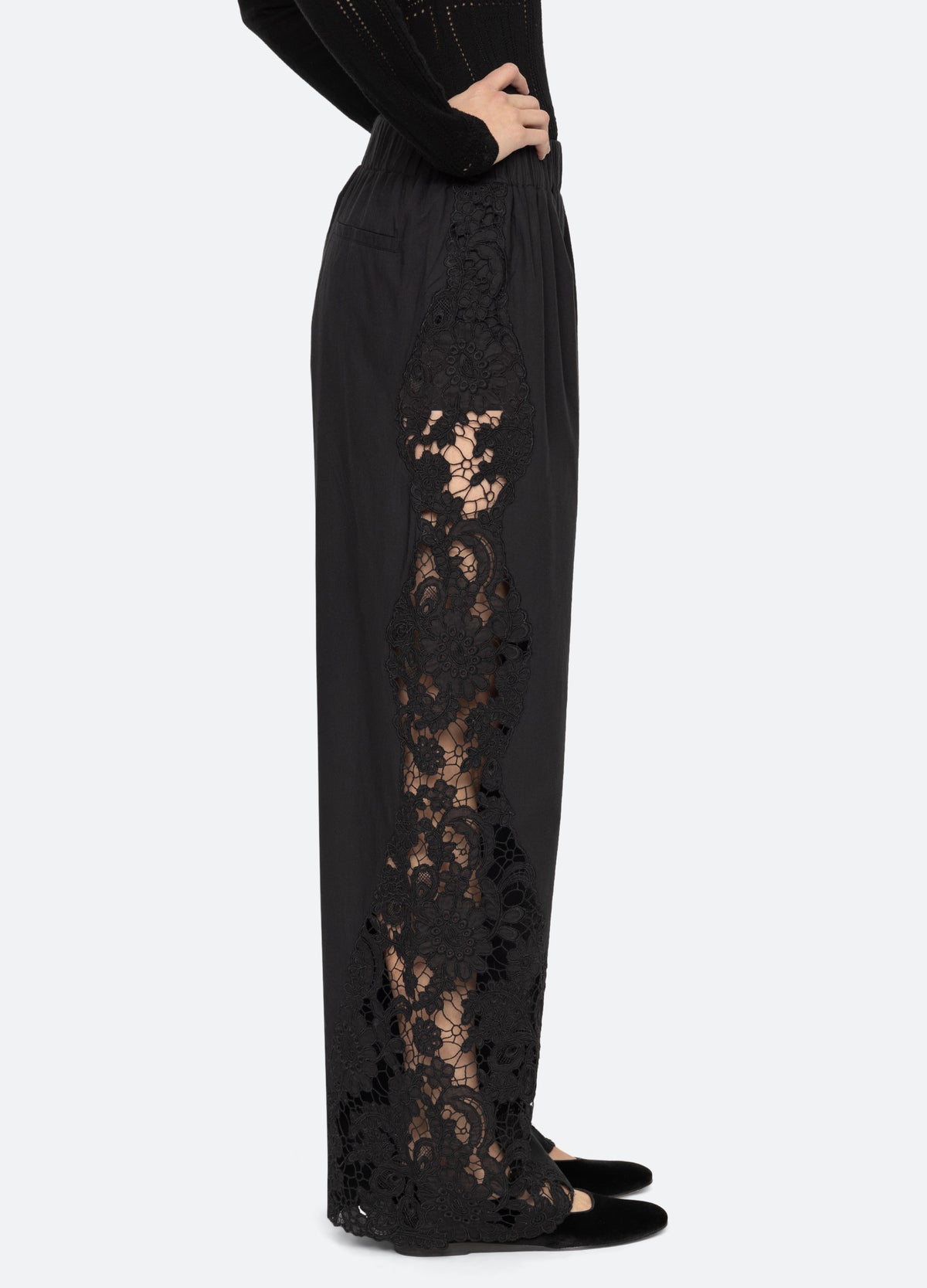 black-sabine pants-side view - 3