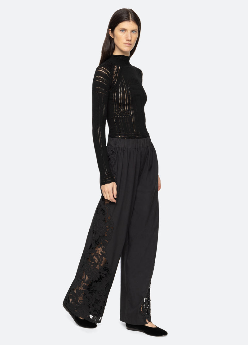 black-sabine pants-walking view - 4