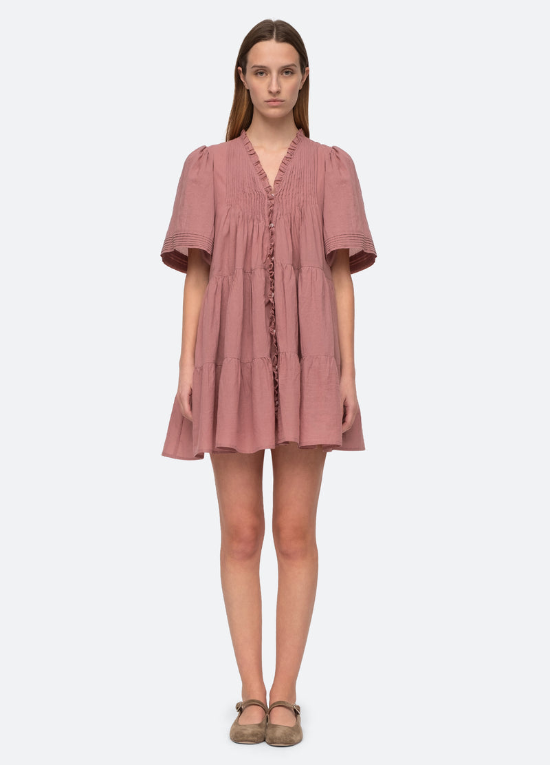 rose-renata s/s dress-front view - 1