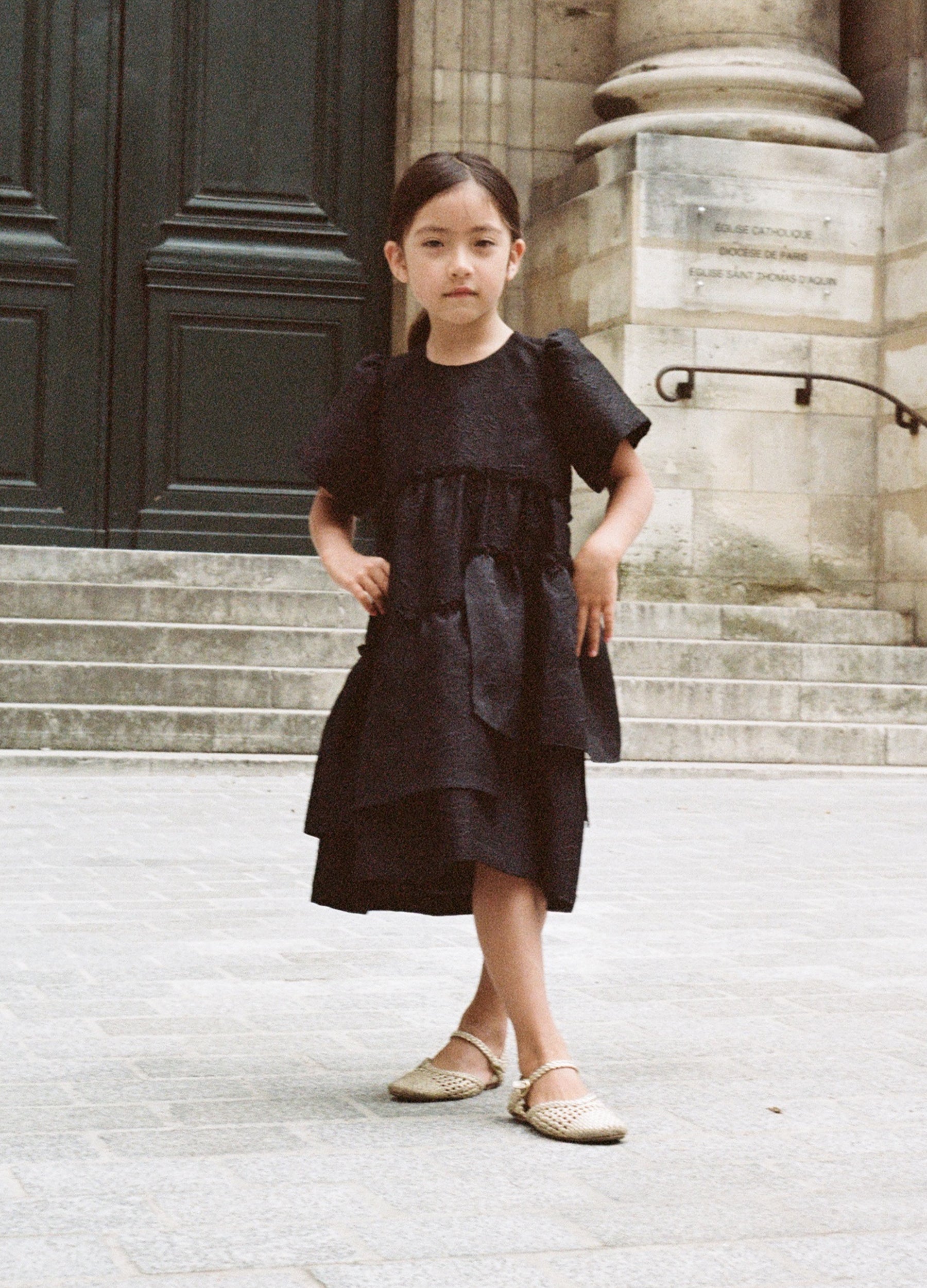 Sea Elegi Kids Dress Black