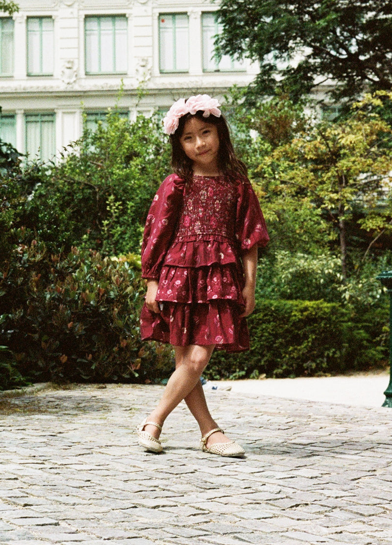 multi-famke kids dress-editorial view - 2