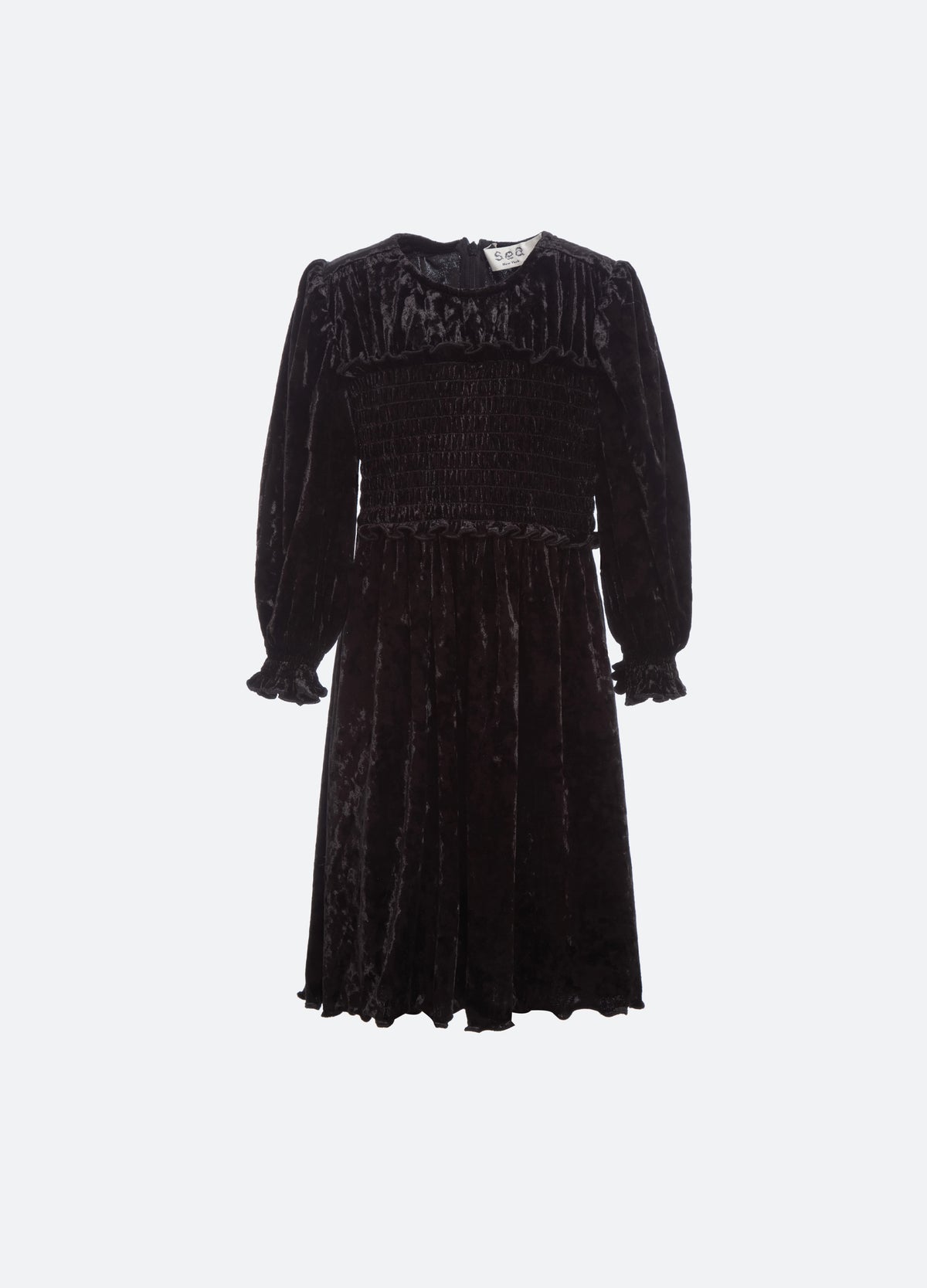 black-malene kids dress-front view - 2