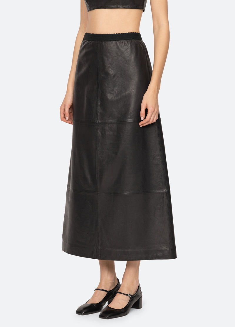 black-lucie skirt-three quarter view - 5