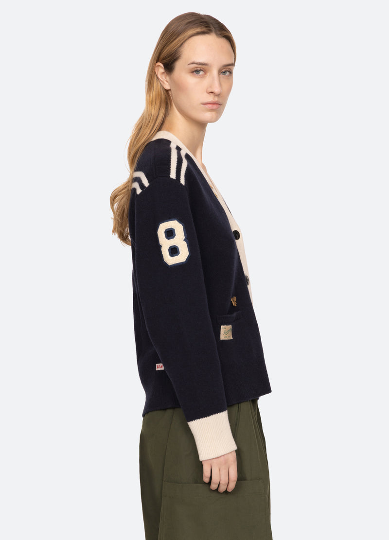 navy-arther cardigan-side view - 5