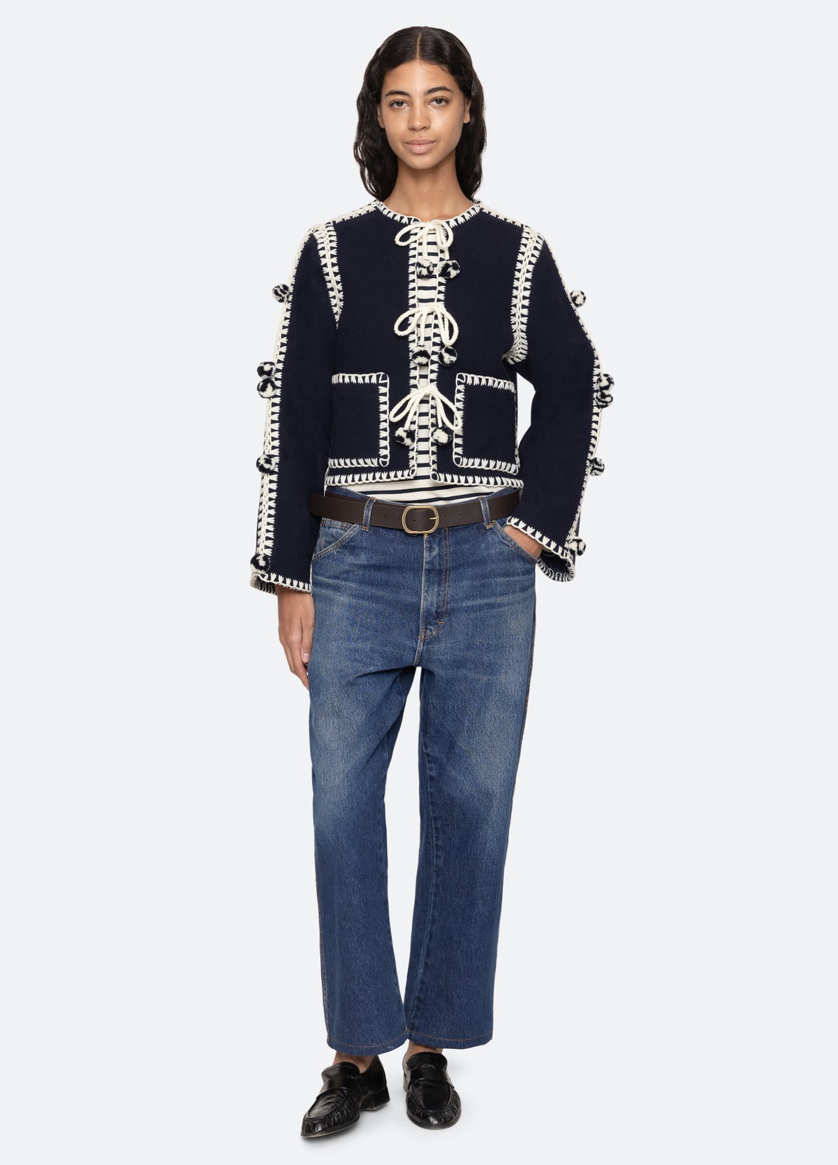 navy-addison jacket-full body view - 7