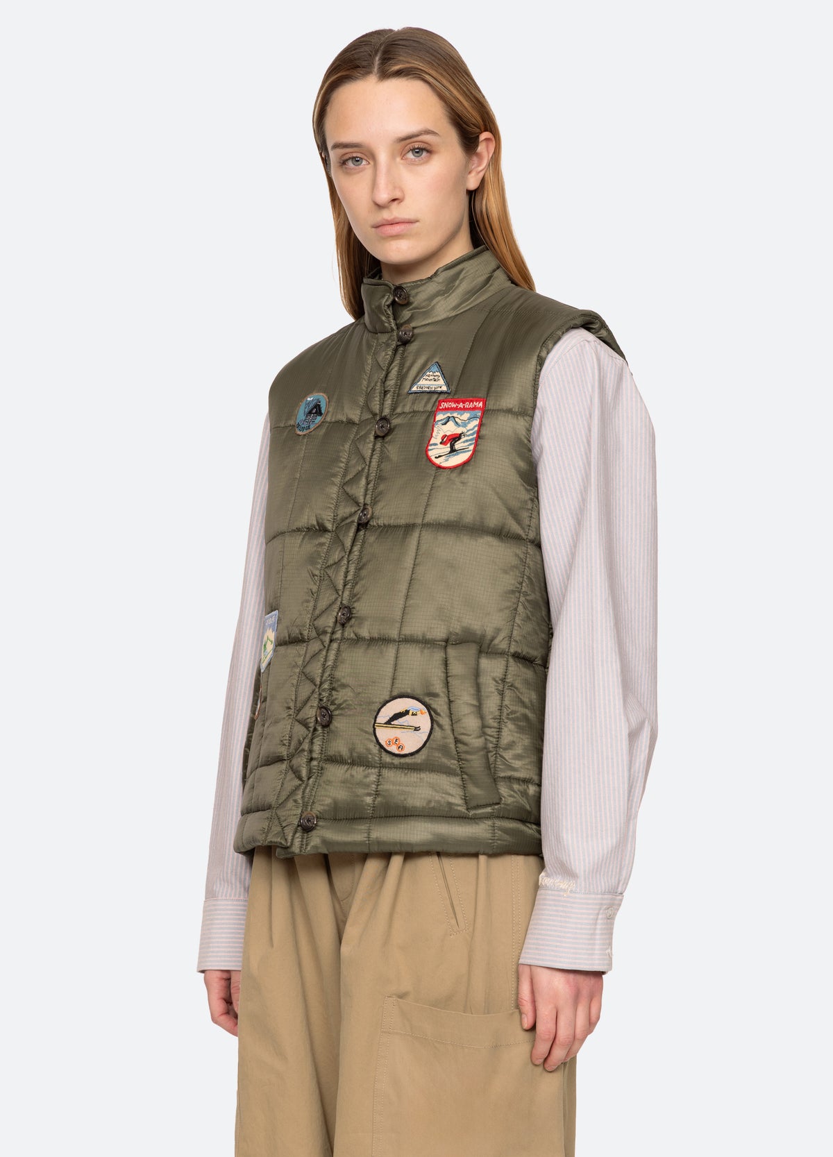 olive-eira vest-three quarter view - 5