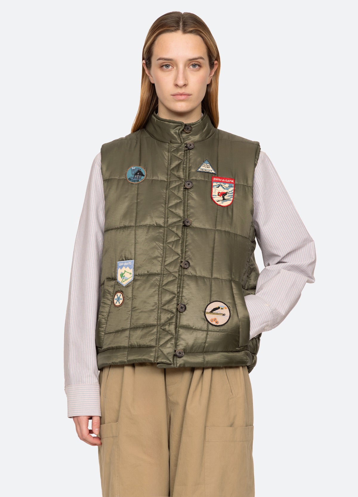 olive-eira vest-front view 3 - 6