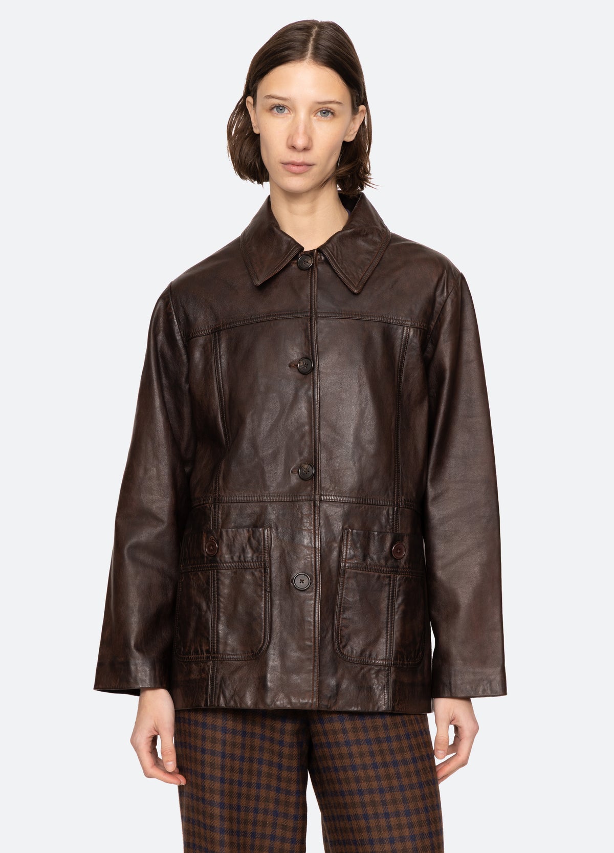 chocolate-lenoir jacket-front view