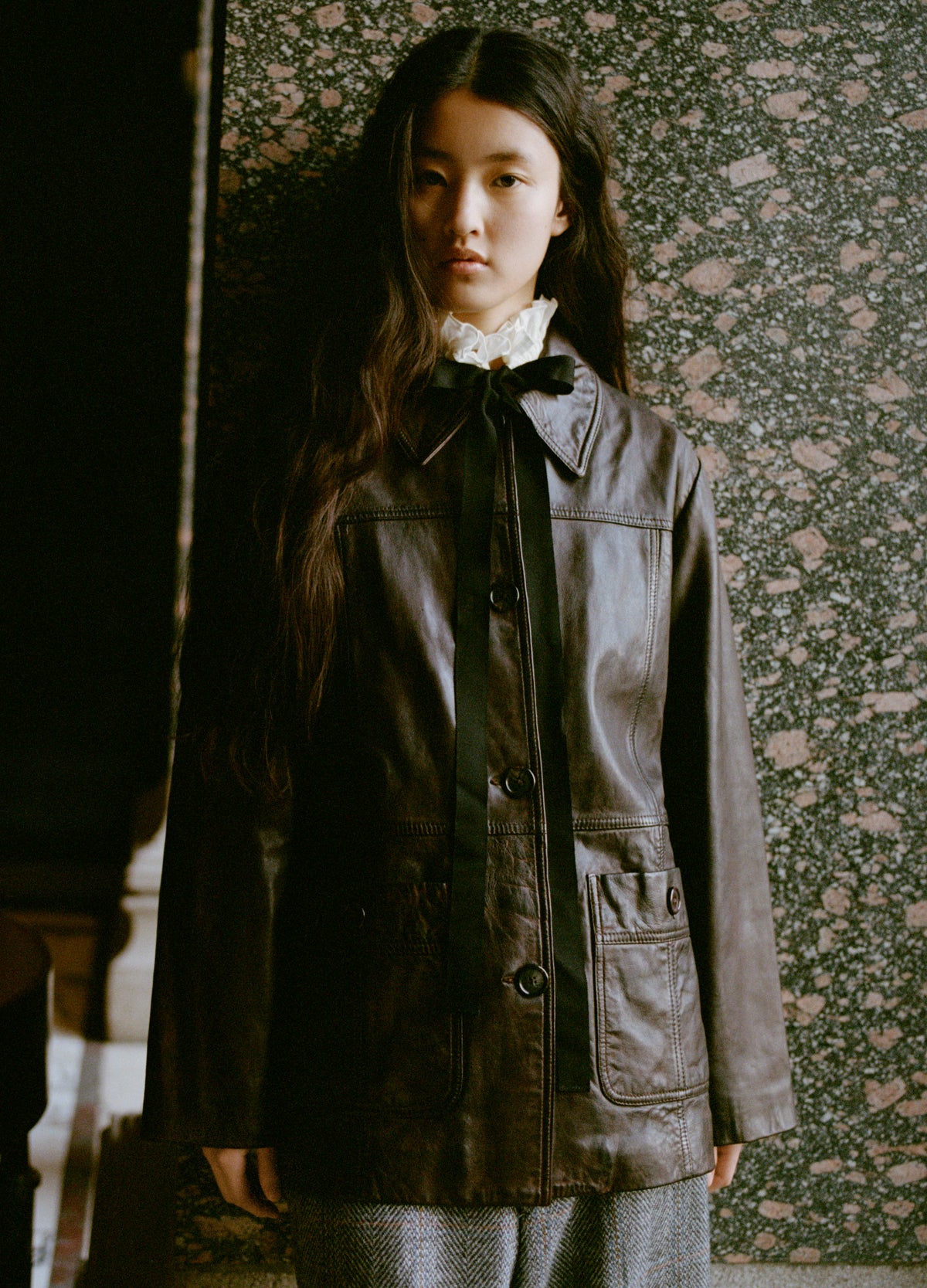 chocolate-lenoir jacket-editorial view - 2