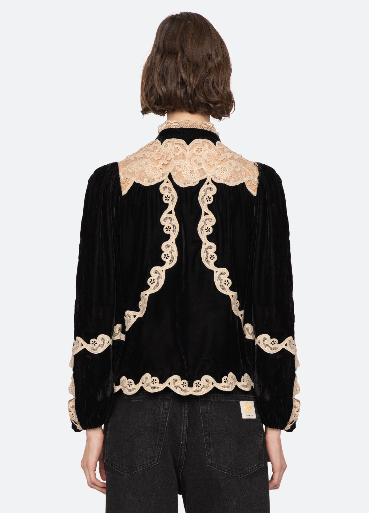 black-medina l/s top-back view - 3