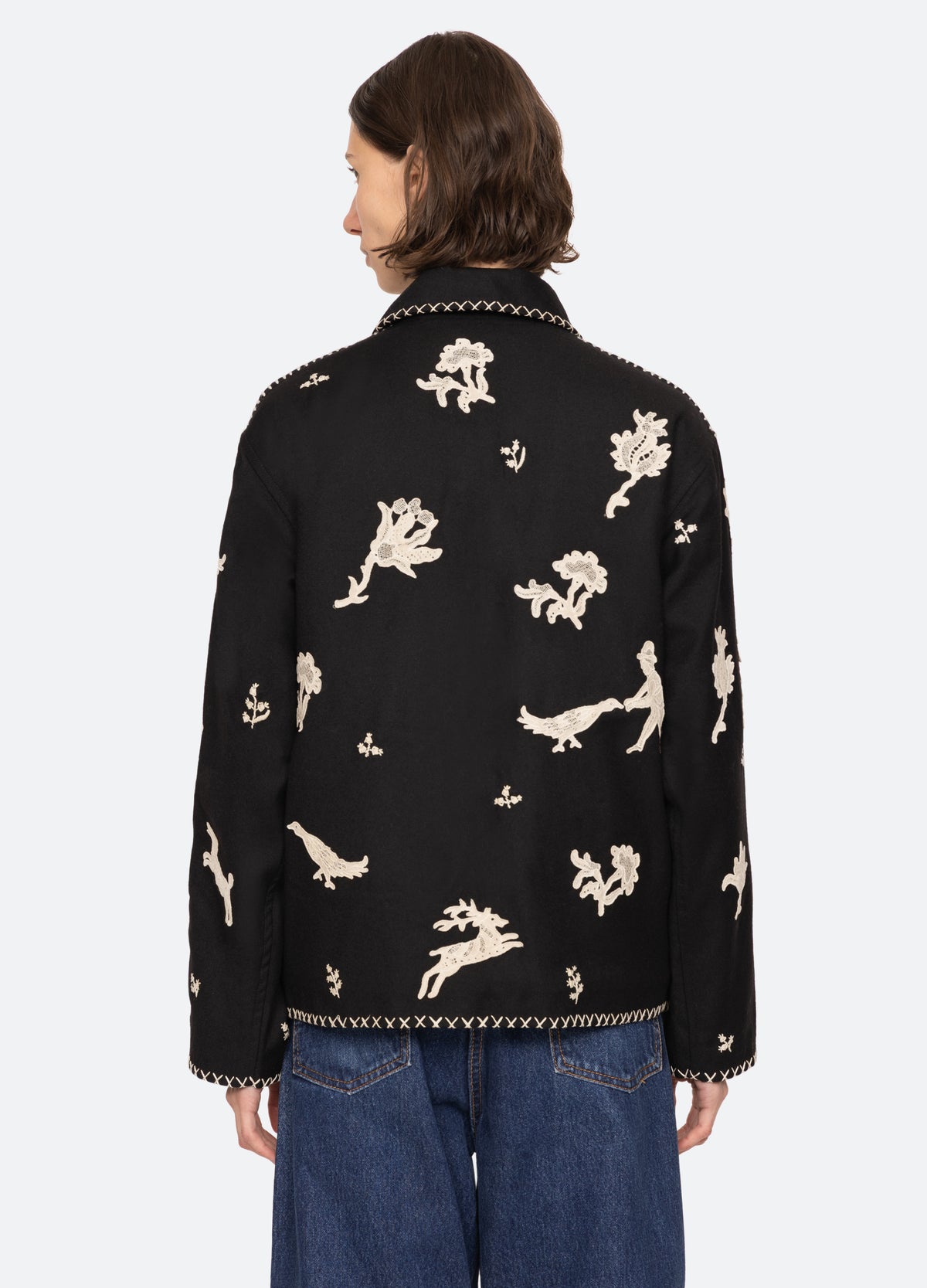 black-mika jacket-back view - 4