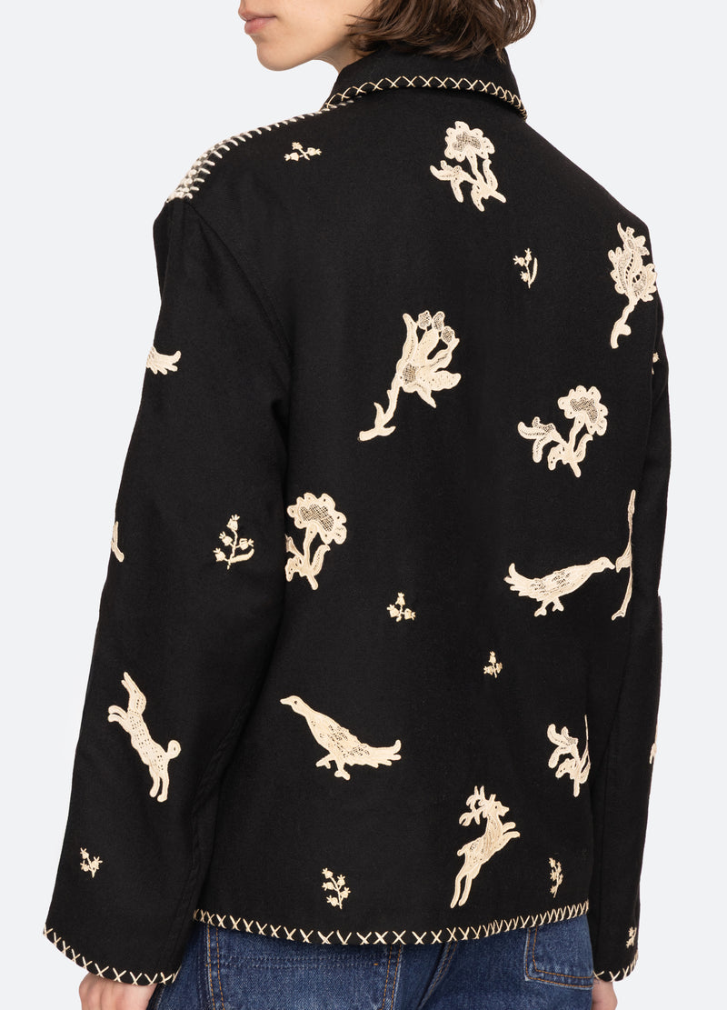 black-mika jacket-detail view - 9