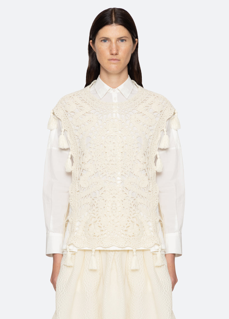 cream-nara combo shirt-front view - 2