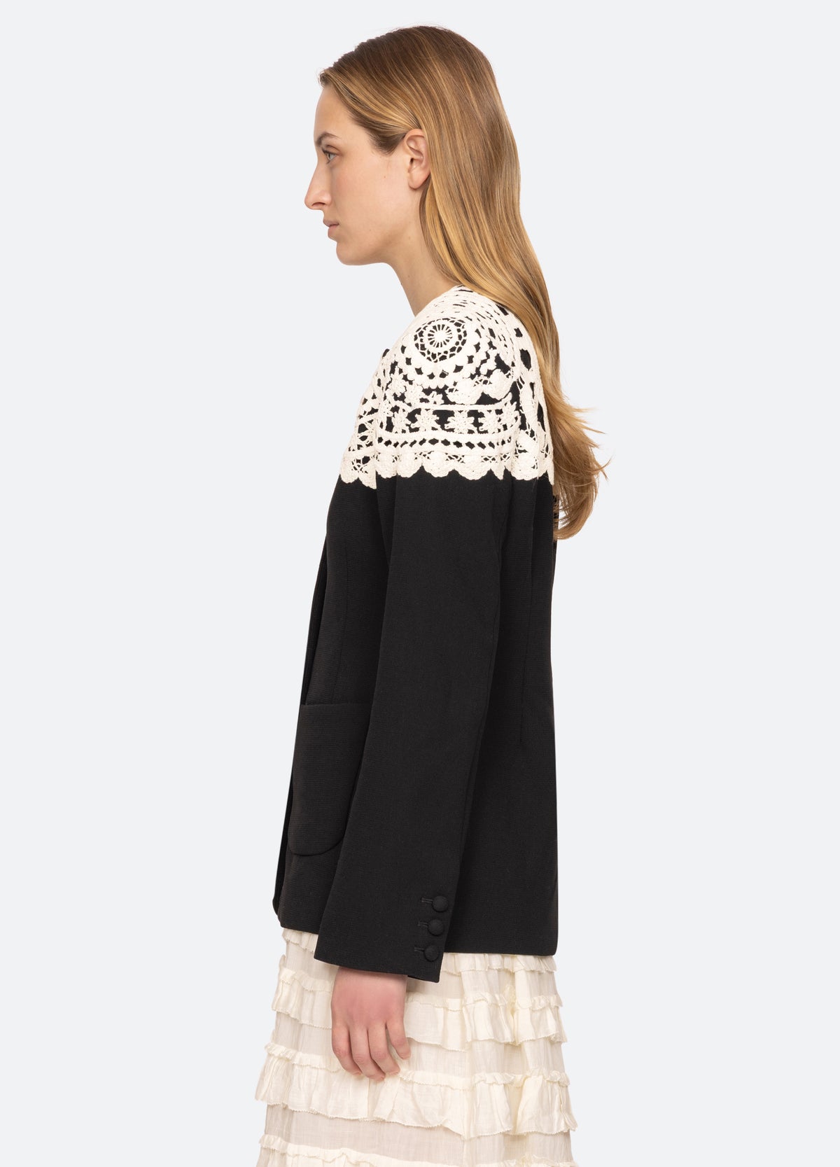 black-nara jacket-side view - 4