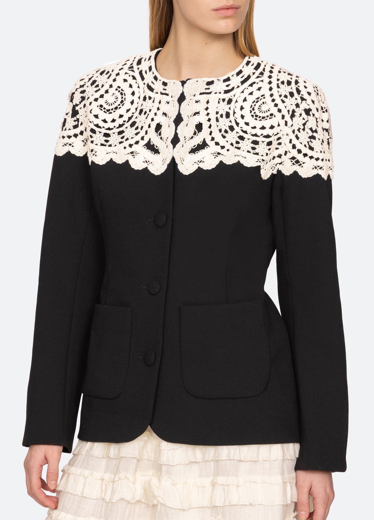 black-nara jacket-detail view - 7