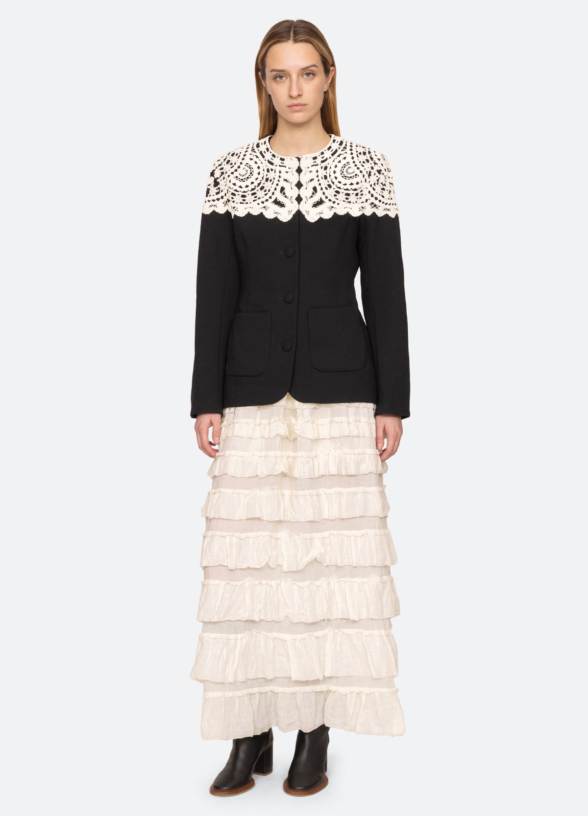 black-nara jacket-full body view - 8