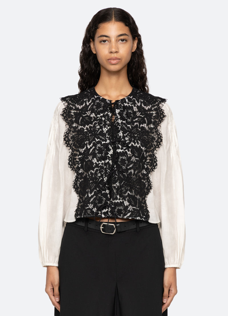 cream-norabelle top-front view - 3