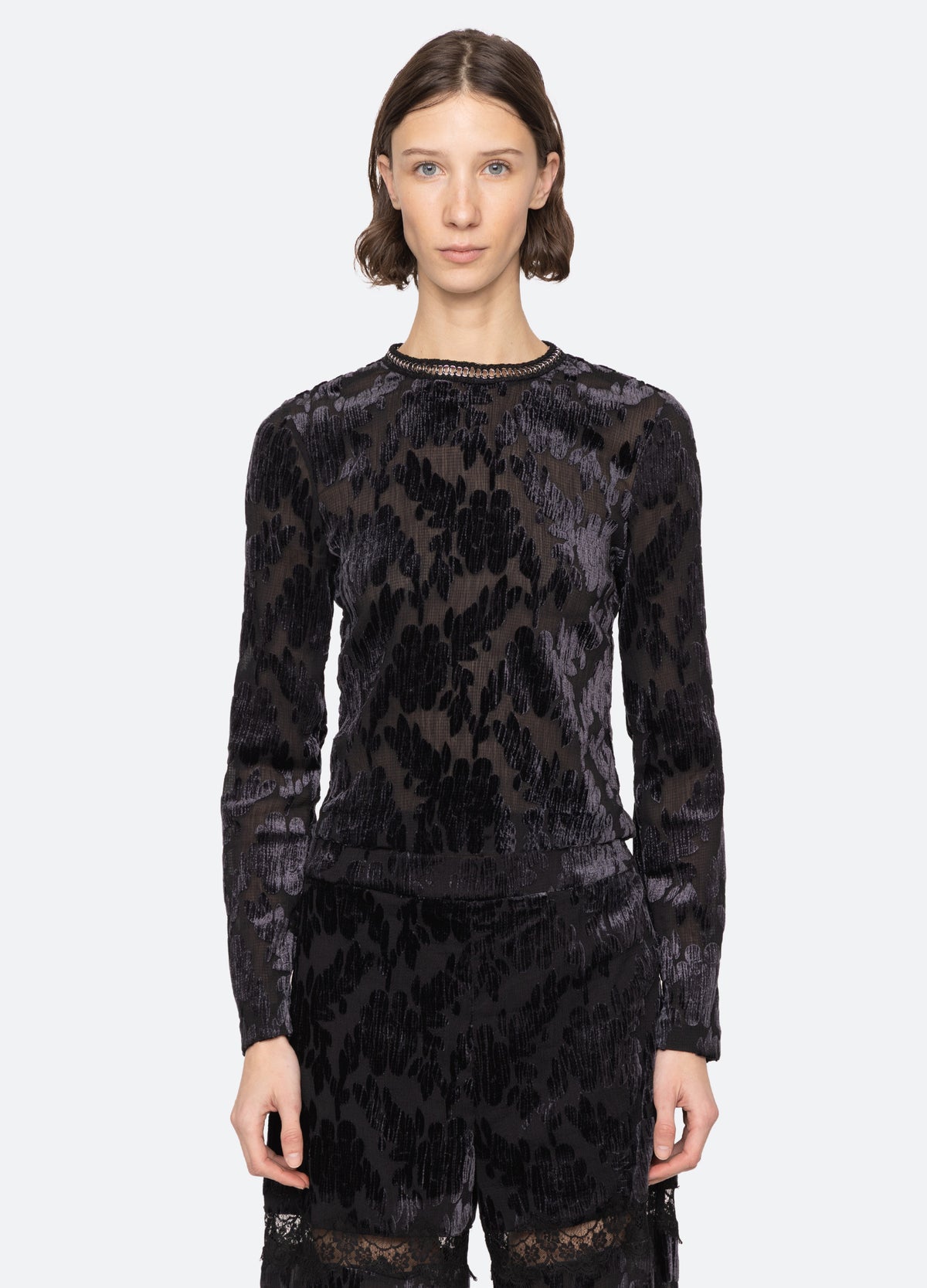 black-regine turtleneck-front view