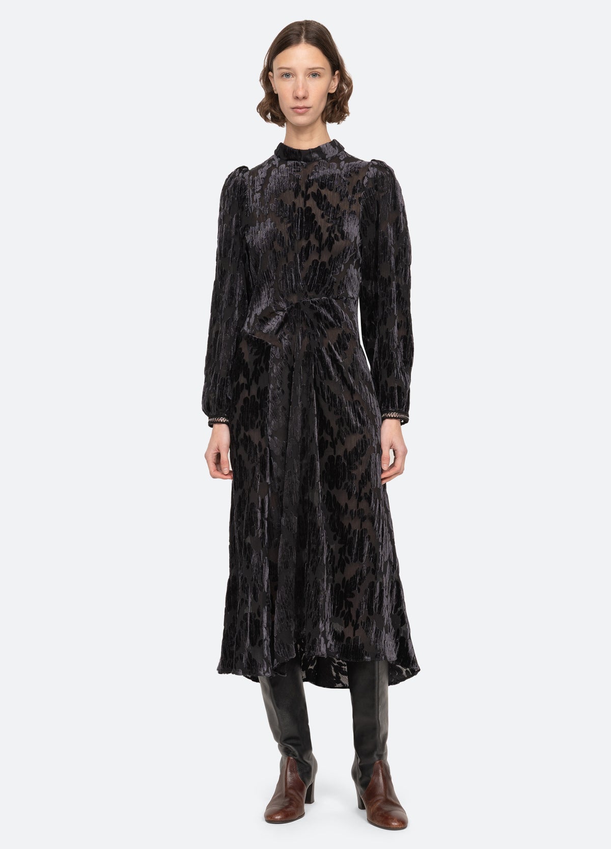 black-regine dress-front view