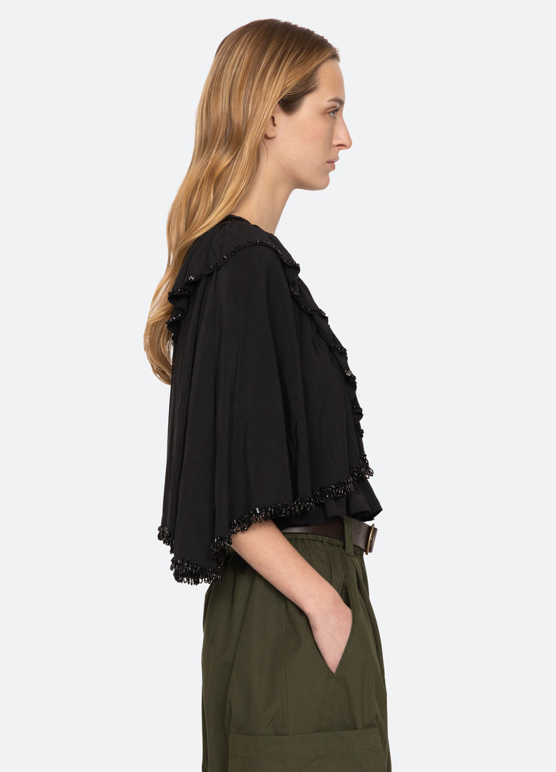 black-shanna beaded top-side view - 5