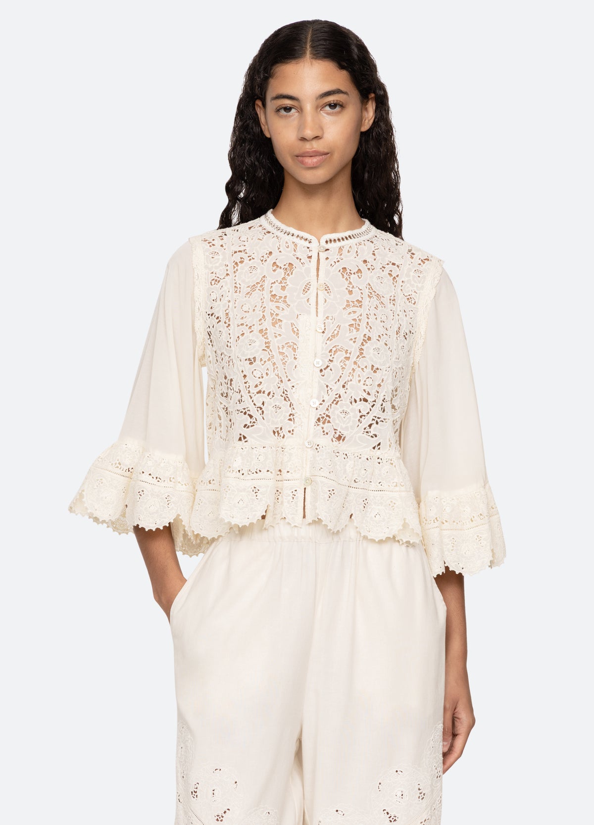 cream-shanna top-front view 2 - 5