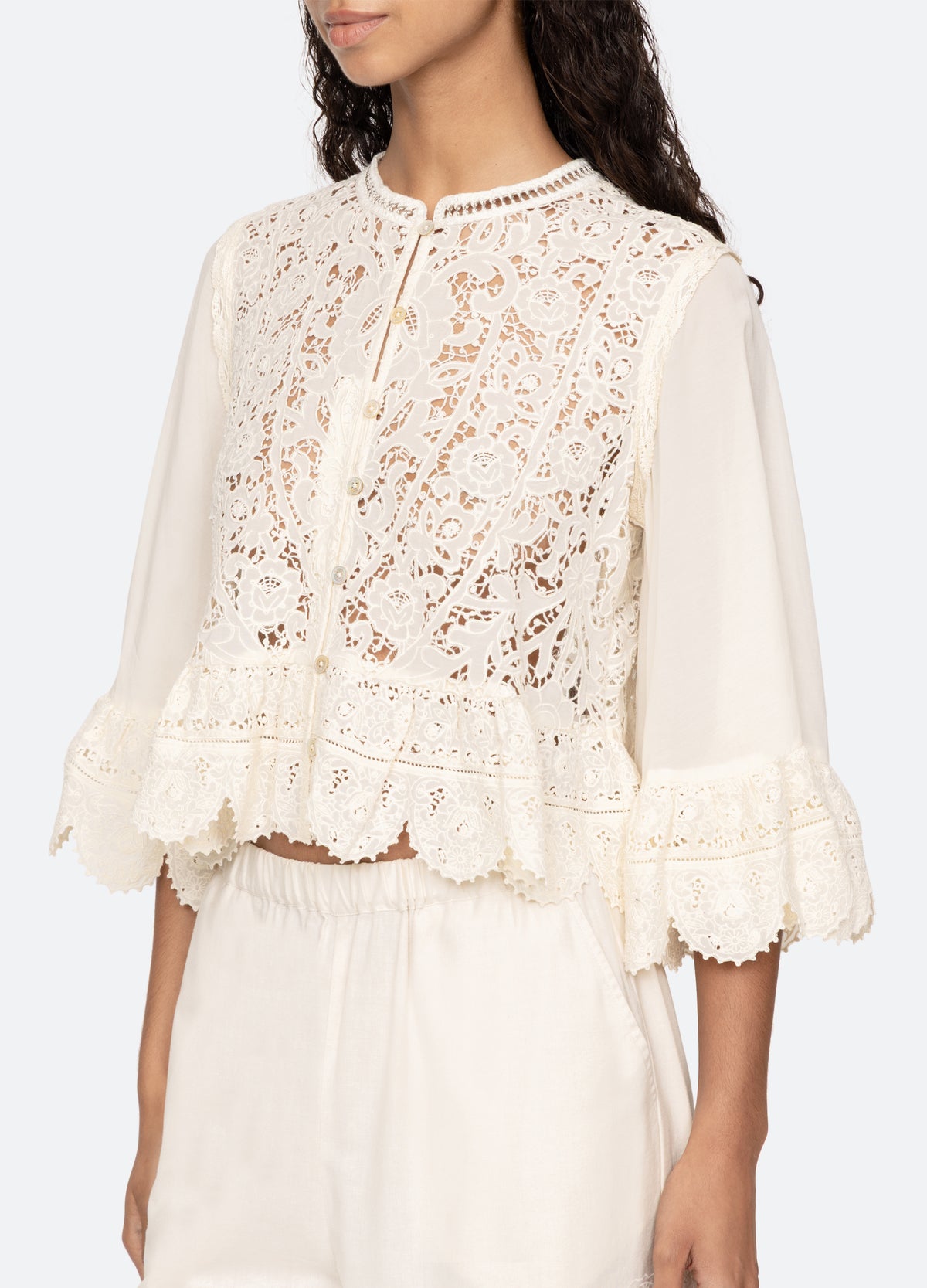 cream-shanna top-detail view - 7