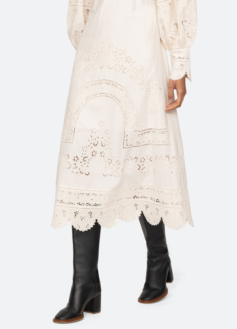 cream-shanna dress-detail view 2 - 8