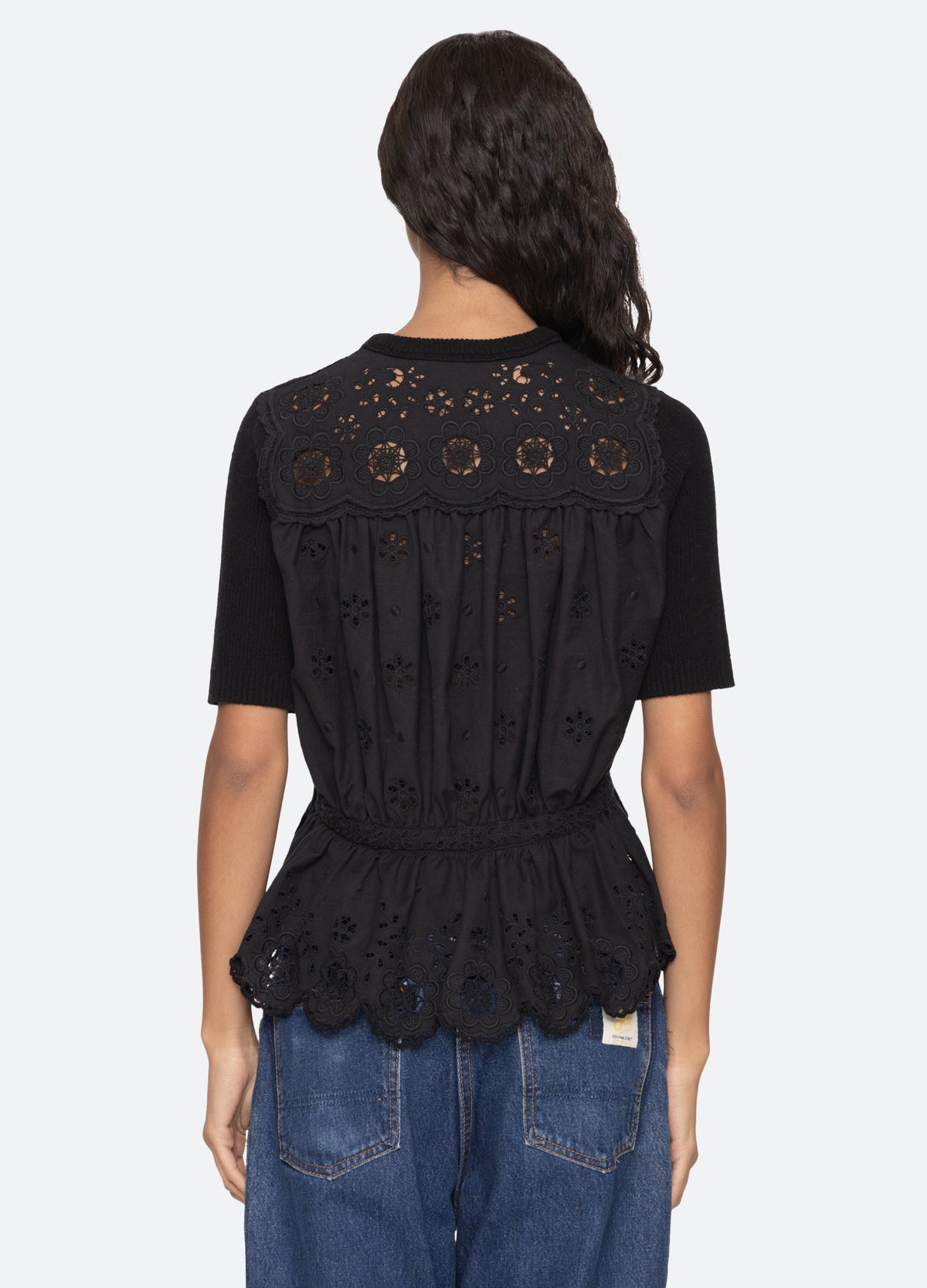 black-shanna s/s top-back view - 3