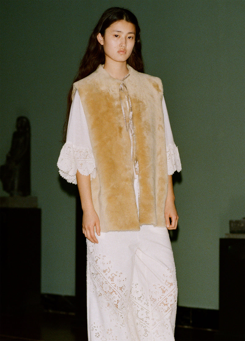 cream-elliot vest-editorial view - 2