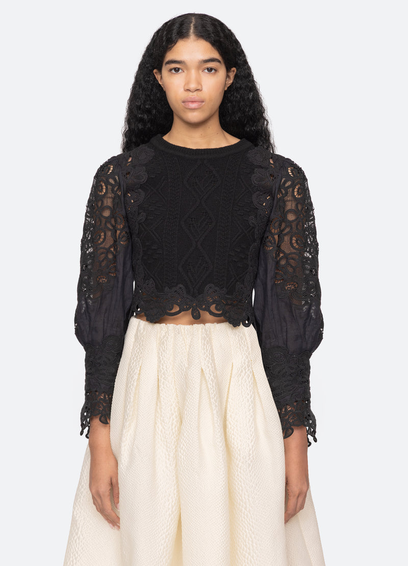 black-vania sweater-front view - 8