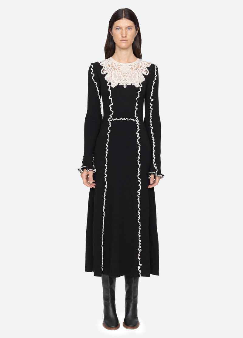 black-vania dress-front view - 2