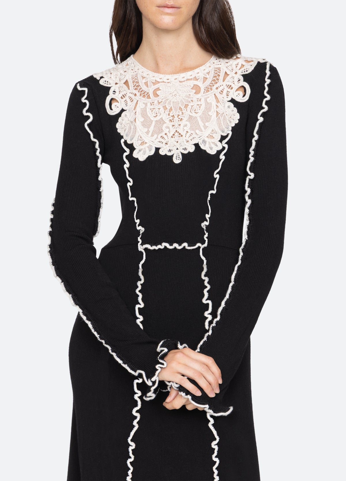 black-vania dress-detail view - 7