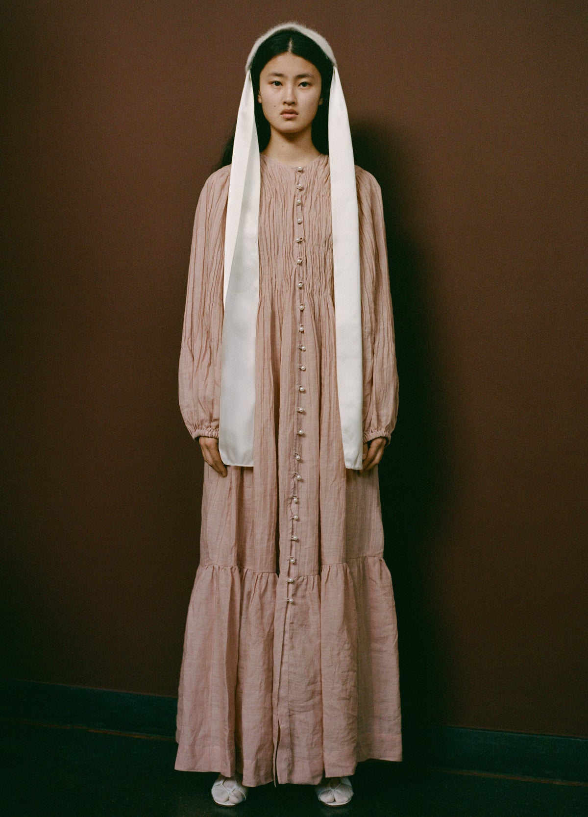 cream-inez knitted headband-editorial view - 2