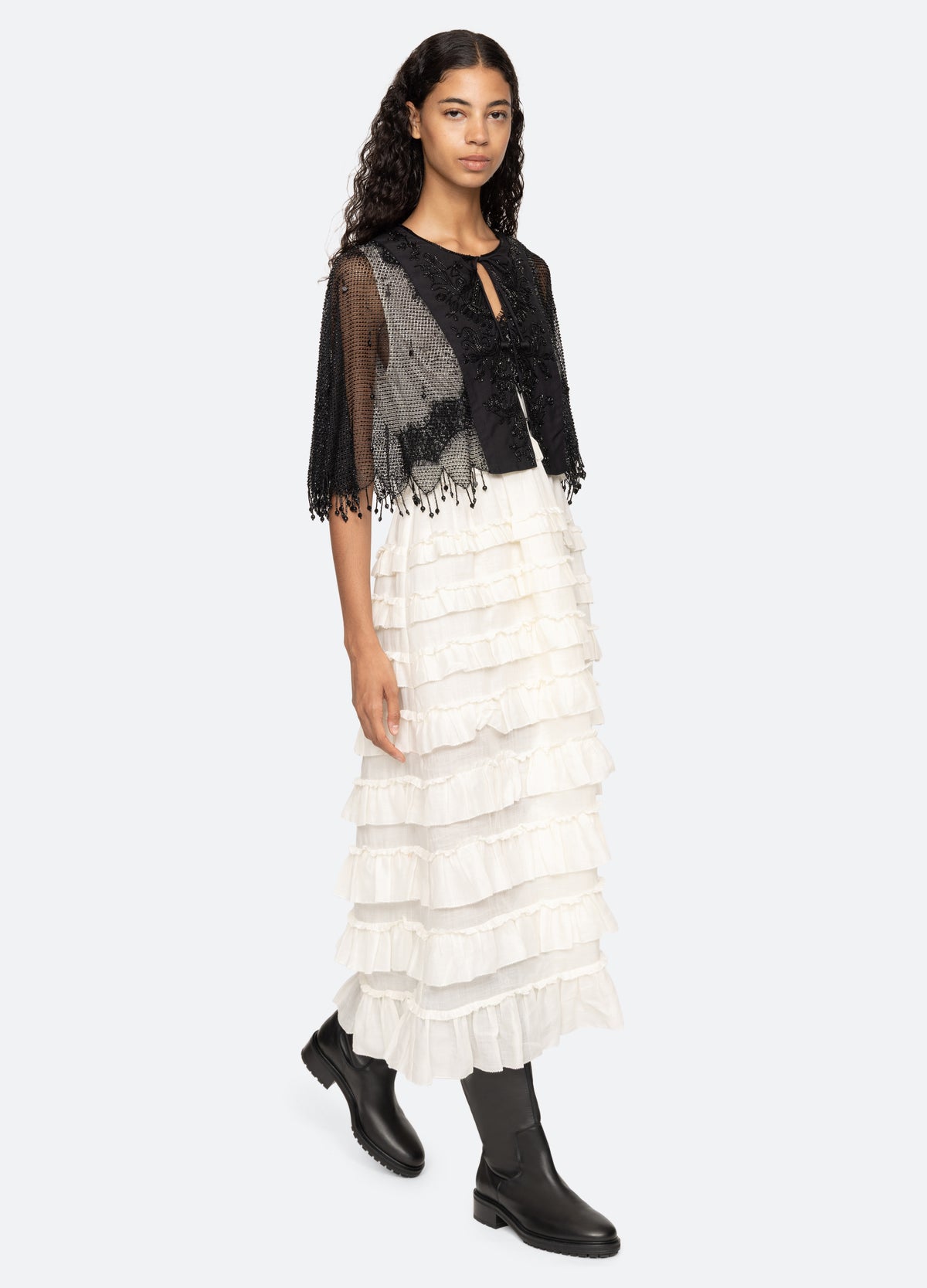 black-shanna cape-full body view - 8