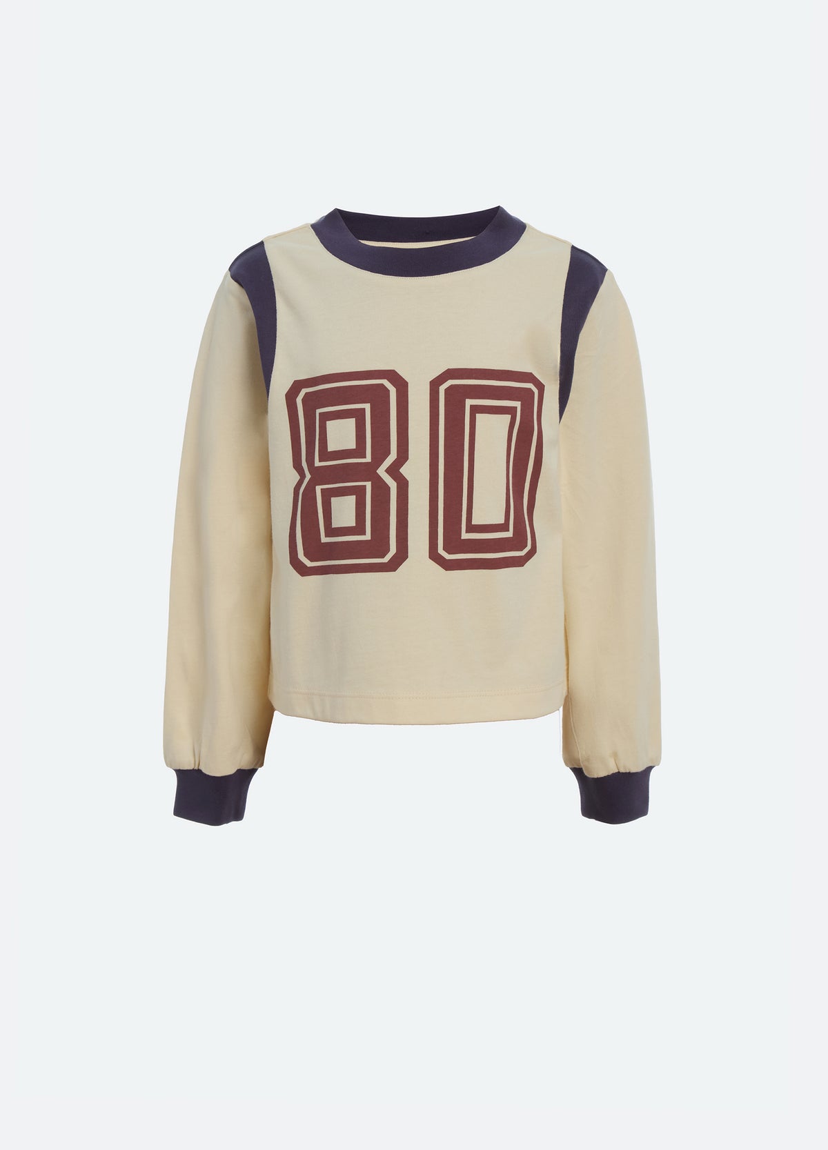 cream-arissa kids top-front view - 2